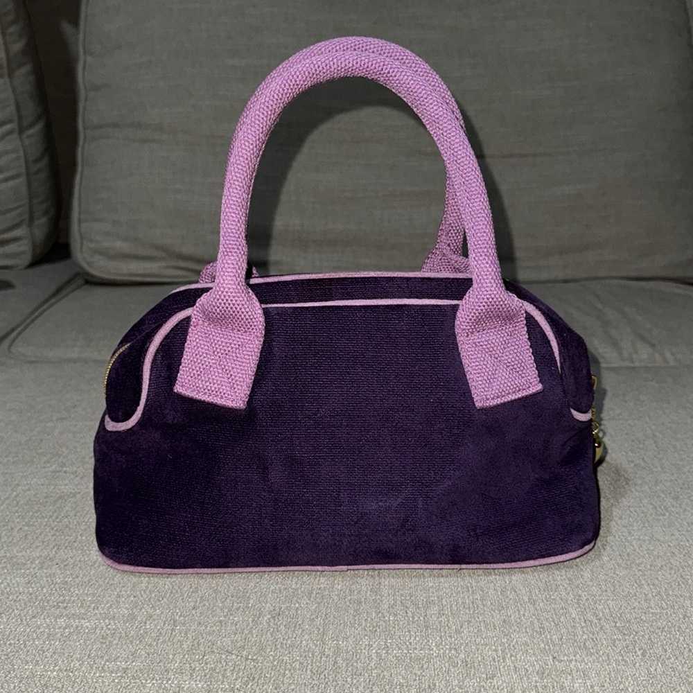 Victoria’s Secret velour bag Purple and Pink Heart - Picture 4 of 8